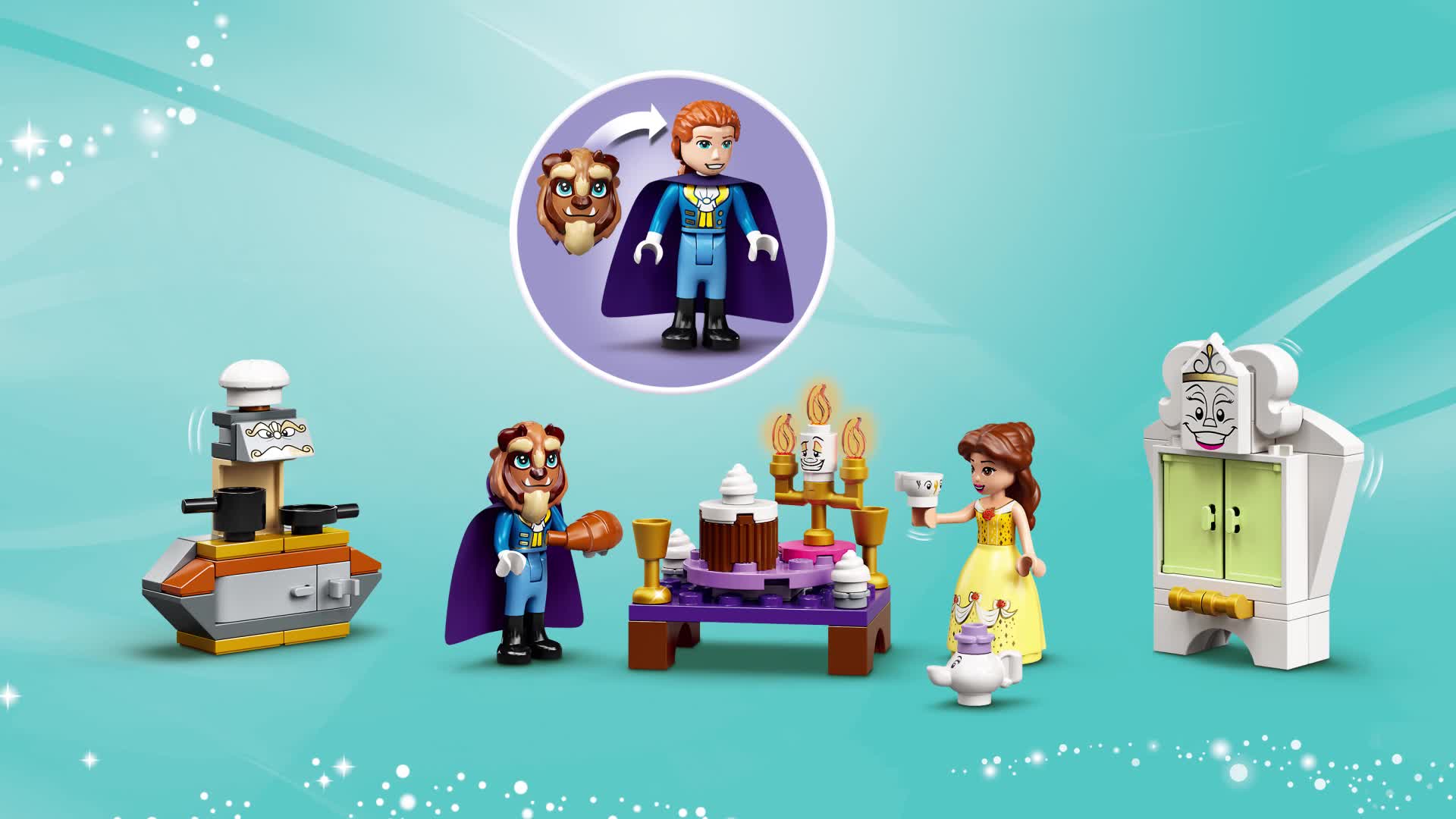 Amazon.co.jp: Lego 43196 Disney Princess Belle and the Beast